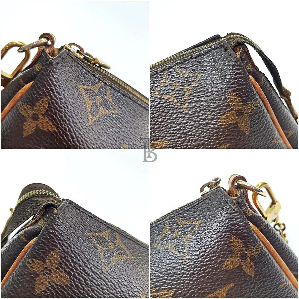 Authentic Louis Vuitton Eva Clutch Monogram M95567 With One-ring Genuine Repair LE179 - The Baggerie