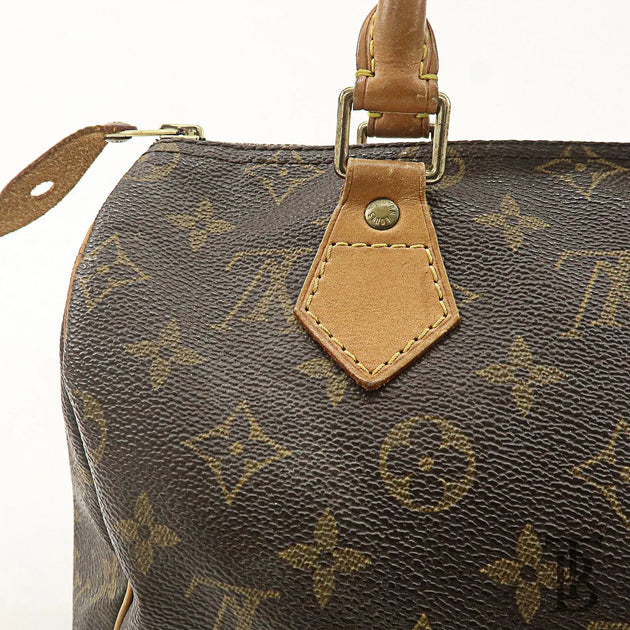 Authentic Louis Vuitton Monogram Speedy 25 Boston Bag M41528 (Pre-Owned) - The Baggerie