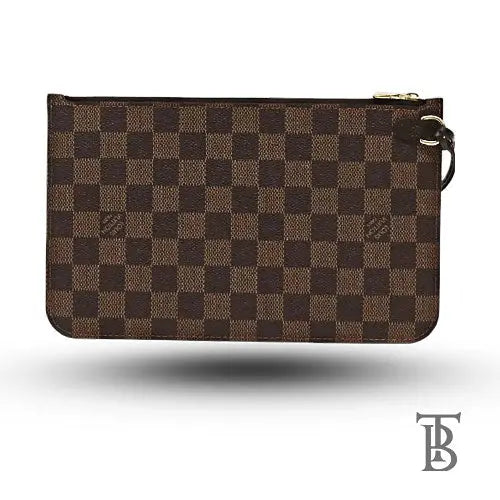 LOUIS VUITTON Damier Ebene Neverfull MM Pouch Accessory Pouch LV Authentic 61988 - The Baggerie