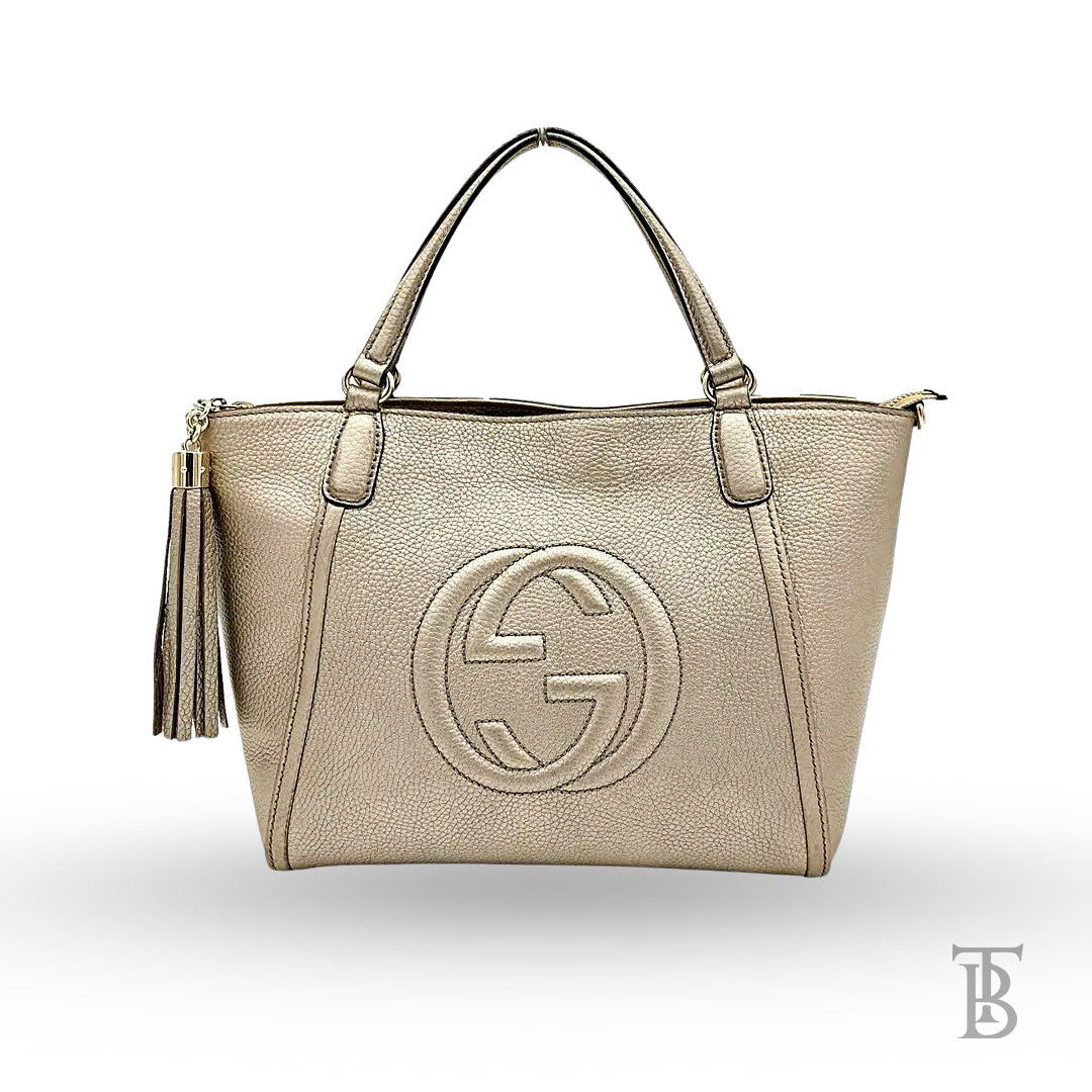 GUCCI Soho Tassel Handbag (Tote Bag) 2way Leather - Pre-Owned - The Baggerie