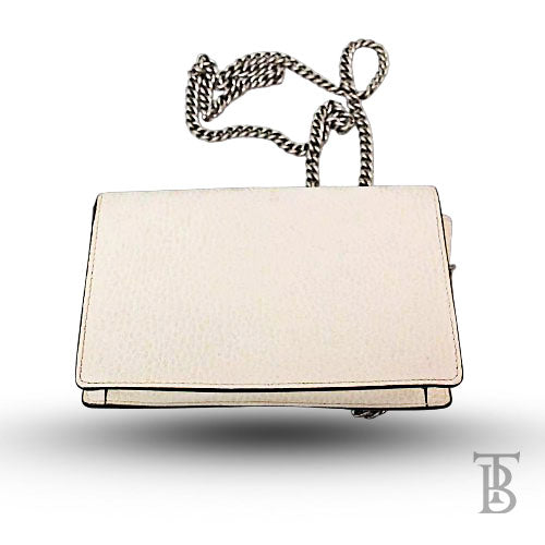 Gucci Dionysus Super Mini White Crossbody Bag - Model 476432 (Pre-Owned) - The Baggerie